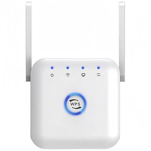 2025 Newest WiFi Booster, WiFi Extender, WiFi Repeater, Covers Up to 9800 Sq.ft and 45 Devices, Internet Booster with Ethernet Port, Quick Setup, Home Wireless Signal Booster (White)