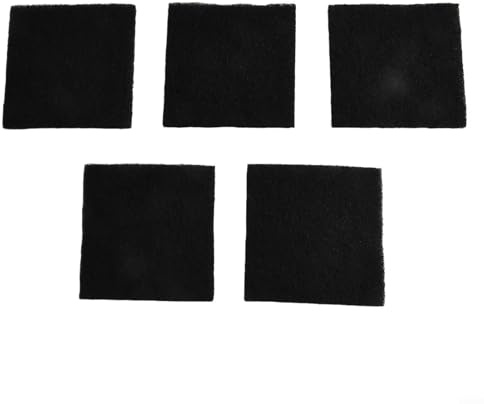 Lot de 5 filtres à charbon actif pour poubelles carrées de jardin - 8 x 8 x 0,5 cm - Contrôle des odeurs - Amélioration de la qualité de l'air