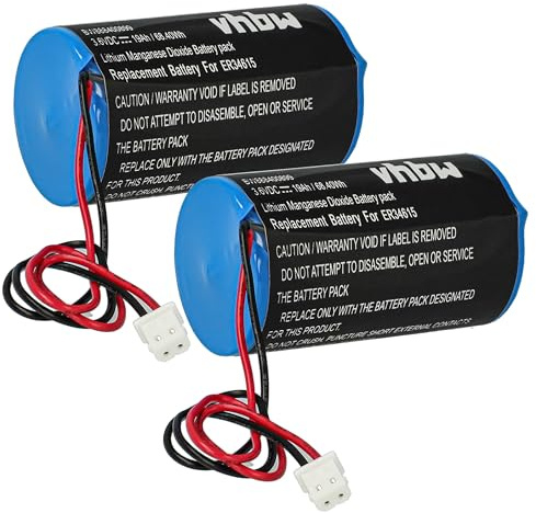 vhbw 2X Batterie Ersatz für Eve ER34615-GL101 für Alarmanlage | Alarmsystem, Funk-Außensirenen (19000 mAh, 3,6 V, Li-Ion)