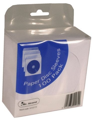 Mr Strand CD Paper Sleeves with transparent window - 100 pack