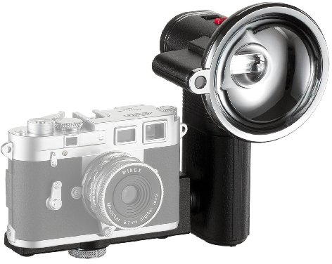 MINOX Classic Camera Auto Flash – Blitzgerät im nostalgischen Look für Digital Classic Camera Modelle - mit automatischem Lichtsensor – Inkl. Batterien