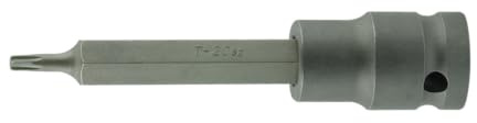 SW-Stahl 05356SB Kraft-Bit-Einsatz 1/2 Zoll T50 x 100 mm T-Profil Lang | Schlagschrauberfest aus spezial Chrom-Vanadium-Stahl, Impact-Schraubendreheinsatz für T-Profil Schraubenköpfe