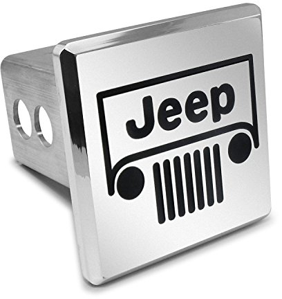 Jeep Grill Billet Aluminum 2 Inch Tow Hitch Cover
