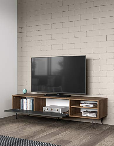 Symbiosis Aero Meuble Tv Noyer et Ombre 165x40x43,5 cm