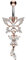 PIERCINGLINE Bauchnabelpiercing Titan Schmetterling Design 925er Silber Bananabell Piercing roségoldfarben