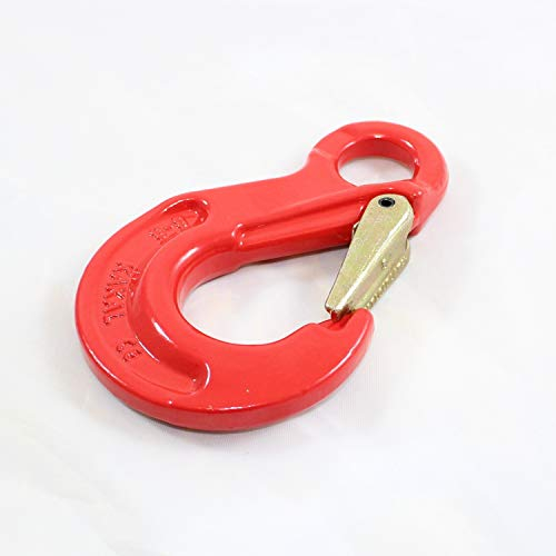Ösenlasthaken GK8 WLL 2000 Kg 8mm Zurrkette Kettenhaken Forsthaken Sicherheitshaken Lasthaken für Anschlagkette Forstkette