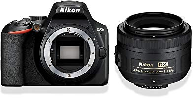 Nikon D3500 Digital SLR im DX Format mit AF-S DX 35mm 1:1,8 (24,2 MP, 3 Zoll TFT-Monitor, eingebauter Guide für das perfekte Foto, SnapBridge, AF mit 3D-Tracking, Full-HD Video, ISO 100-25.600)