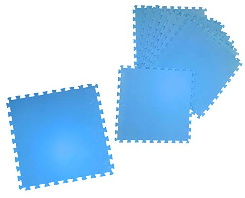 Poolunterlegmatte 50x50 cm 8 teilig - 2 m² groß Unterlage Schutz Stecksystem beliebig erweiterbar Familienpool Pool Bodenschutz Poolmatte Bodenmatte Garten Swimmingpool Planschbecken Picknickdecke
