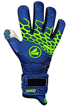 JAKO Uni Torwart-handschuh Prestige GIGA Negative Cut, navy/lemon, 8, 2551