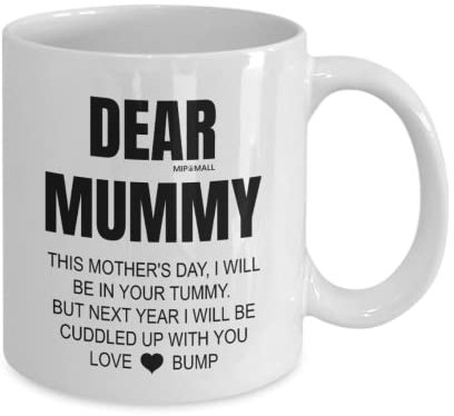 MIPOMALL Wm0092 Tasse à café humoristique pour future maman de Bump Baby « Ill Cuddle with You »
