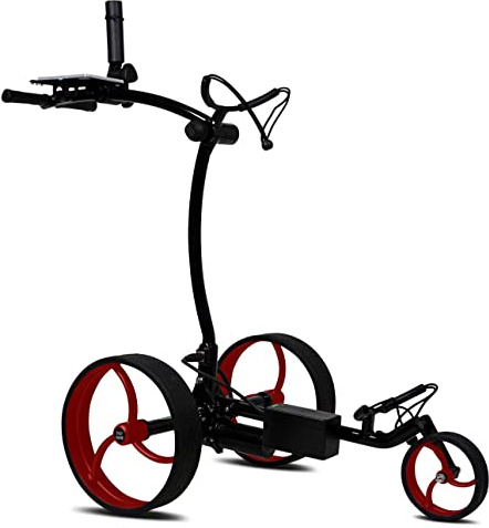 tour made RT-610S Golftrolley Elektrisch I Bergabfahrbremse I viel Zubehör | Freilauf I Lithiumakku 27-36 Loch I Premium Golf Trolley Elektro I robust & schnell verstaut I Deutsche Markenqualität