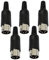 AERZETIX - C43621 - Lot de 5 - Connecteur DIN 5 broches 240° - fiche mâle droite - à souder - pour câble