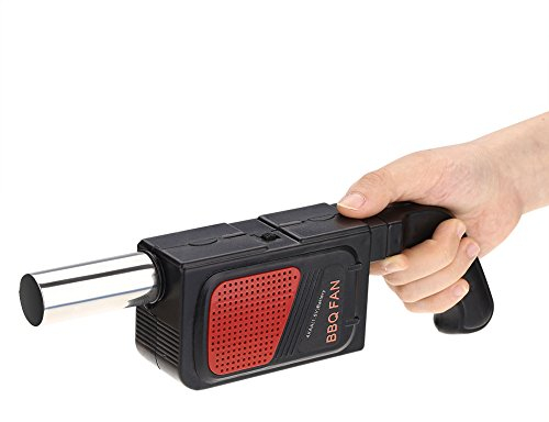Ladieshow Soffiatore Barbecue, Ventilatore per Barbecue Elettrico Ventilatore Portatile da Barbecue, Strumento per Cottura alla Griglia, Ideale per il Barbecue all'Aperto, il Campeggio e il Fuoco