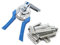Svauoumu Hog Rings M Clips Hog Ring Pliers,with 600PCS M Clips,for Rabbit Cage Chicken Net Cage Fence Maintenance Welding Hand Tools