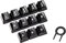 Romer-G Tastenkappen mit Hintergrundbeleuchtung für Logitech G910 G413 G512 G513 K840 GPRO G810 G413 G310 G613 mechanische Tastatur 12 Tasten - Schwarz