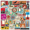 100 Stück Aufkleber für Koffer, Computer, Reisen, Lande, Stadt, Strand, Aufkleber zum Dekorieren von Fotoalben oder zum Kleben auf Koffern als Souvenir.