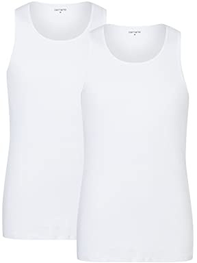 Camano Herren Tank Top 2er Pack XL White