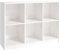 vidaXL Massivholz Kiefer Bücherregal Standregal Aktenregal Wandregal Regal Mehrzweckregal Bücherschrank Raumteiler Weiß 104x33x76cm