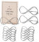 NewZC 12 Stück Tischnummer Halter Metall Hochzeit Tischkartenhalter Silber Tischkartenclips Namenseinstellung Ausstellungsstand Foto Bildkarten Displayständer für Party Hochzeit Restaurant