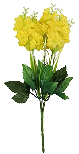 Worparsen Simulation fleur facile d'entretien - Jacinthe artificielle qui ne fanera pas - Jaune vif