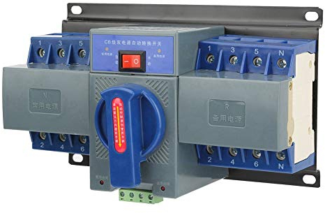 Interrupteur de transfert automatique 4P - Double courant - 63 A 400 V - Avec protection de verrouillage électromécanique
