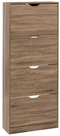 5 five simply smart 5five - meuble à chaussures 4 tiroirs mix n' modul effet chêne naturel