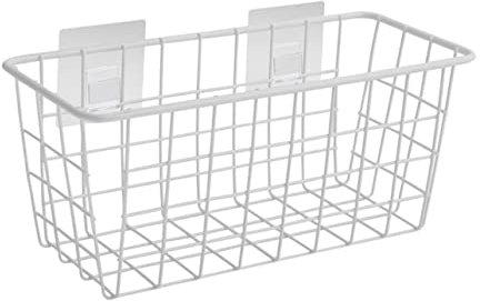 Alipis Cestino Bianca Ferro Battuto Cesto Da Appendere Al Muro