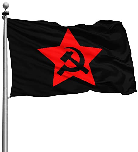 90X150cm Bandiera Pirati Falce E Stella A Martello Dell'Urss Comunista Bandiera Decorativa Deluxe Bandiera All'Aperto Con 2 Occhielli Bandiera Da Giardino Decorazione Per Interni Fattoria Patio