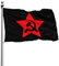 90X150cm Bandiera Pirati Falce E Stella A Martello Dell'Urss Comunista Bandiera Decorativa Deluxe Bandiera All'Aperto Con 2 Occhielli Bandiera Da Giardino Decorazione Per Interni Fattoria Patio