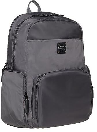 KAUKKO Freizeit Laptop Rucksack Klein, für Damen & Herren Wasserdichter Wanderrucksack, Leicht Backpack mit viele fächer für Schule Arbeit und Sport, 11L, Grau