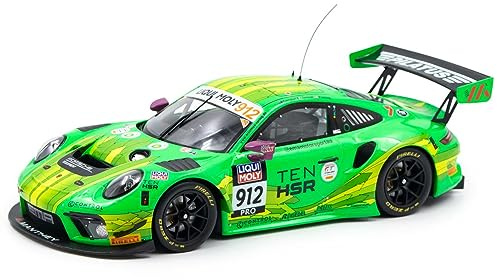 MBA Sport IXO Models kompatibel mit Manthey-Racing 911 GT3 R #912-2. Platz 12h Bathurst 2023 1:18