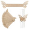 URROMA Serviettenringe, 50 Stück Rose Gold Hollowed Schmetterling Serviettenring Halter Haushalt Serviettenschnalle für Tischdekoration, Hochzeit, Weihnachten, Party Dinner, Thanksgiving