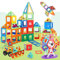 Pincush Magnetic Tiles Toys for 3 4 5 6 7 8 Year Old Boys Girls Magnetic Blocks Building Tiles STEM Learning Toys Montessori Toys for Toddlers Educational Toys for Kids Gifts Brithday