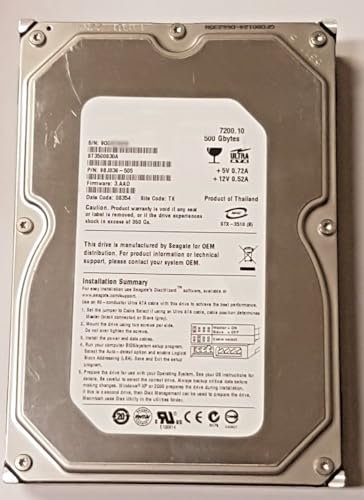 500 GB IDE ST3500830A P-ATA 7200rpm 8MB HDD 3.5 Hard Drive