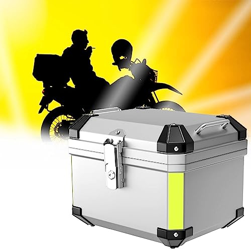 PERIGLO Universal Heckklappe 45L/57L Kofferraum Top Box Motorrad Helm Gepäck Lagerung Top Box Schloss Heckklappe Lagerung Box