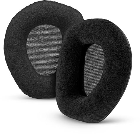 Replacement Velour Earpads for SENNHEISER RS165, RS175, RS185 & RS195 Headphones - Soft Foam Ear Pad, HDR165, HDR175, HDR185, HDR195 - Additional Comfort by Brainwavz