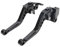 JFG RACING 1 Paar Motorrad Bremshebel und Kupplungshebel für Z650 2017-2022 Z650RS 2022 Z900 2017-2023 Schwarz