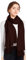 ELF KUCKUCK Schal Damen Winter Baumwolle Winterschal Pashmina, Dunkel Kaffee