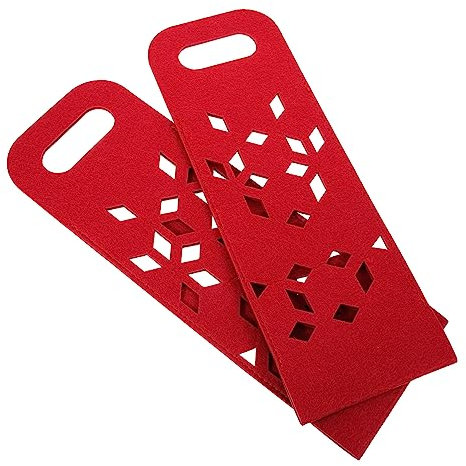 PHENOFICE Elegante Borsa Portabottiglie in Feltro per Vino Borsa Porta Birra Riutilizzabile per Feste Matrimoni Festival