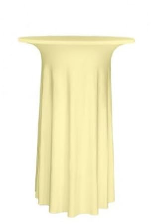 Gastro Uzal Stehtischhusse Deluxe-Stehtischhusse Luxor (Creme, 70-72 cm)