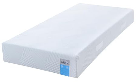 MLILY Matratze Air | IGR Zertifiziert, 90 x 200cm, 2in1 Liegehärten mittel/Fester, kühl/wärmer, ergonomische 7 Zonen AirCell/CoolFlex/BlueFlowSchaum SEAQUAL Oeko-TEX 100, CertiPUR
