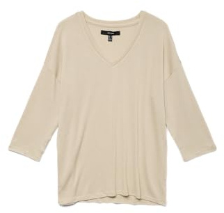 VERO Moda Damen Vmbrianna 3/4 V-Neck Blouse Boo Vmbrianna 3/4 V-Neck Blouse Boo (1er Pack)