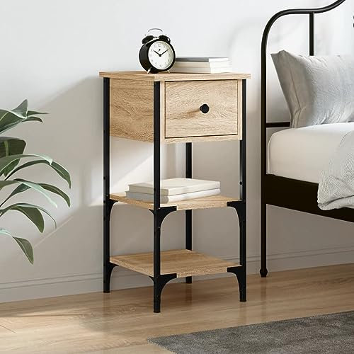 Generisch Nachttisch Sonoma-Eiche 34x36x70 cm Holzwerkstoff,jiangboyue-825975