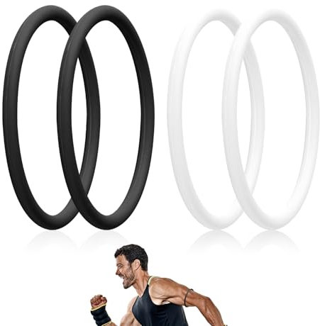 Lyreh 4 Piezas de Correa de Soporte para Tendón Rotuliano, Banda de Silicona para Rodilla Correa de Rótula Flexible para Rodilla Correa de Tendón Rotuliano para Correr Baloncesto Deportes