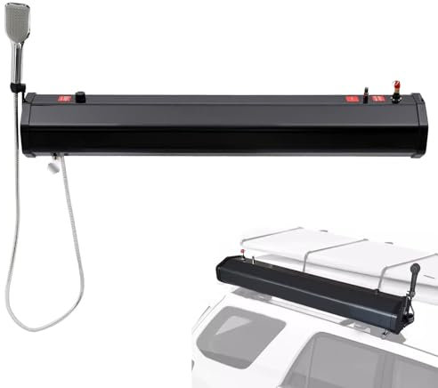 18/20/30L Réservoir D'Eau Portable Pour Galerie – Douche Pressurisée À Énergie Solaire Pour Overlanding, Lavage D'Animaux, Nettoyage D'Équipement & Stockage D'Eau Pour Véhicule,4.8Gal/18L