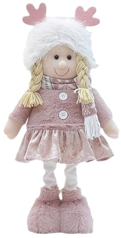 Niesel Babypuppe aus Stoff, weiches und kuscheliges Babyspielzeug mit beweglichen Beinen, sicheres Spielzeug mit verstellbaren Beinen, realistische Dekoration für Babys, Geburtstagsgeschenk