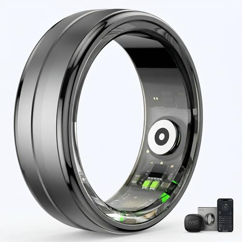 IVYO Smart Ring – Premium Gesundheitsring & Fitness Tracker ohne ABO – 24/7 Messung von Schlaf, Herzfrequenz, HRV, Stress & SpO2 – Ultraleicht, Wasserdicht & 7 Tage Akku