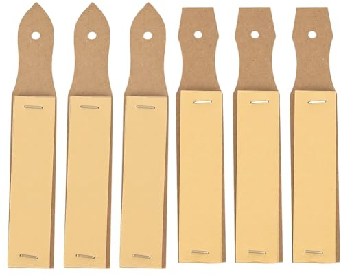 GORGECRAFT 6 Stück 2 verschiedene Arten von Skizzen Schleifpapier Spitz Und Flachschleifpapier 10x2.5cm Große Künstler Schleifblöcke Pastellkreiden Anspitzer Professionelles Zeichenwerkzeug Für Erwach