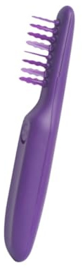Balacoo Pettine Elettrico per Capelli Porpora in Abs Anti Nodi Doppio Impiego per Asciutto e Bagnato Funzione Massaggio per Alleviare lo Stress