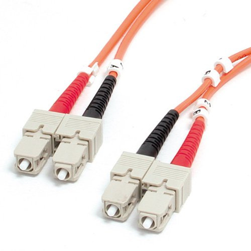 StarTech. com FIBSCSC2 Glasfaser-Patchkabel (Multimode Duplex 62,5/125, LSZH, SC/SC, OM1, SC auf SC, 2 m)
